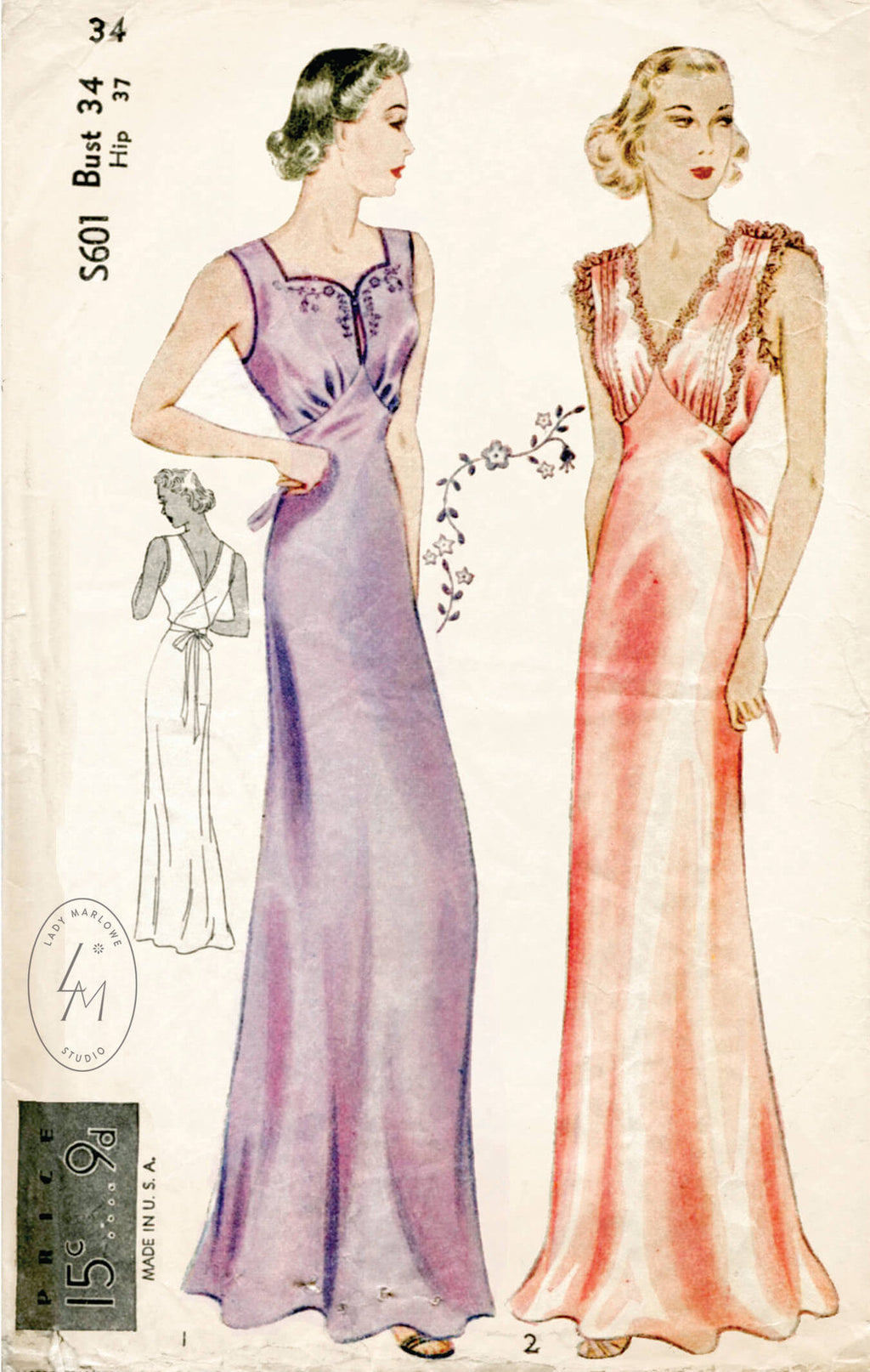 1930s slip dress