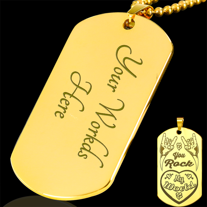 gold plated dog tags engraved