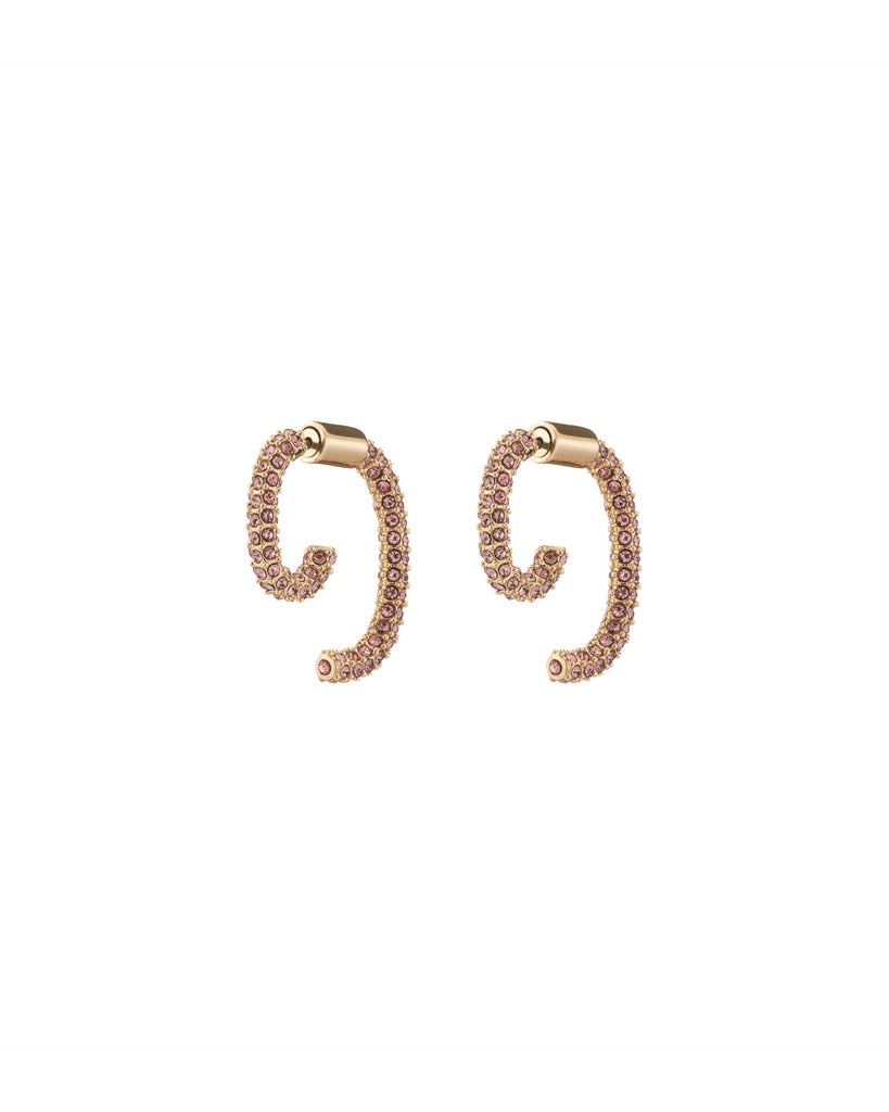 Mini Pave Gold Yana Earrings – DEMARSON New York