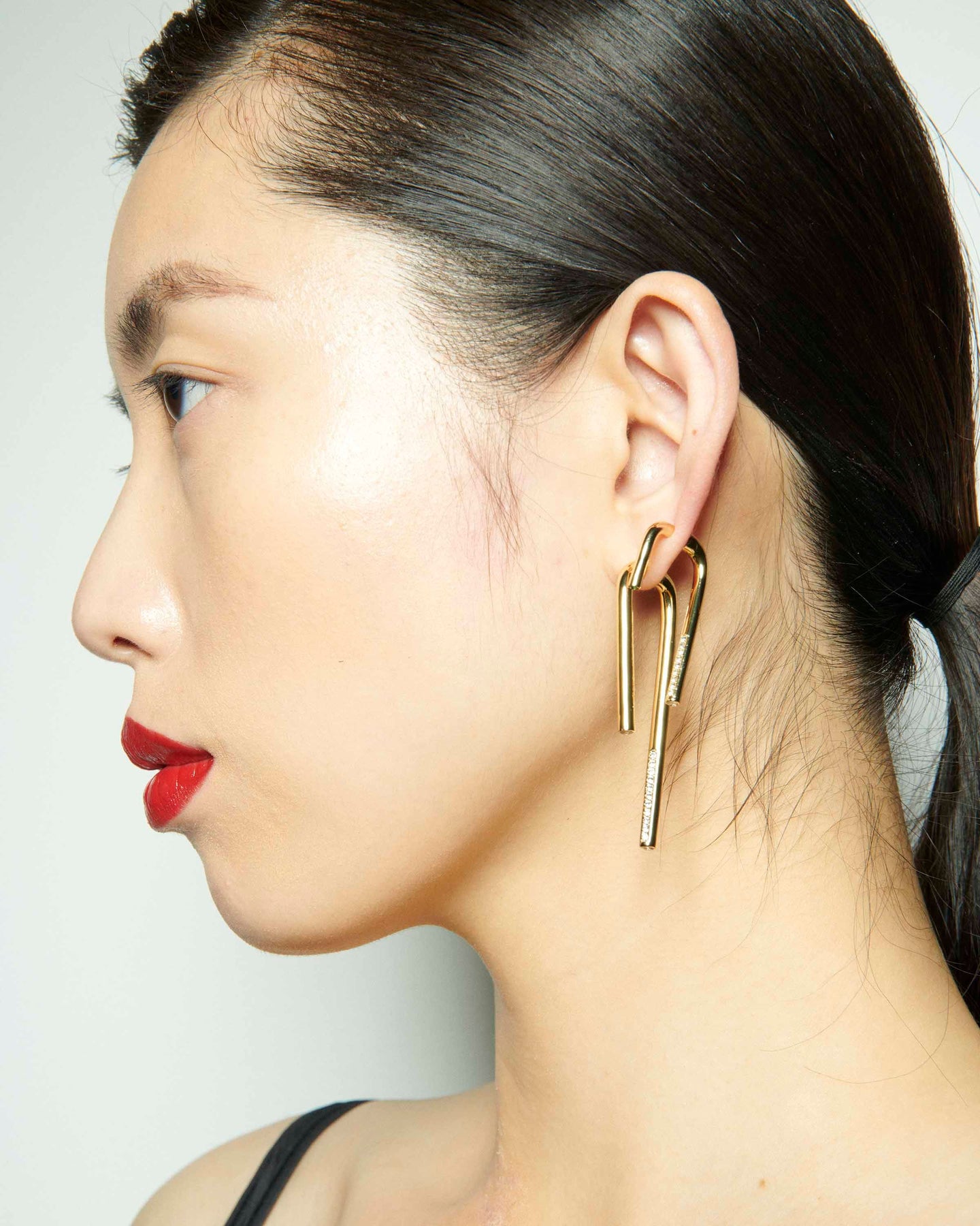 Mini Pave Gold Yana Earrings – DEMARSON New York