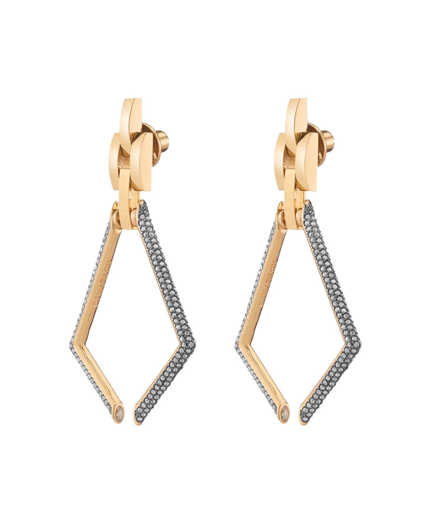 Mini Pave Gold Yana Earrings – DEMARSON New York