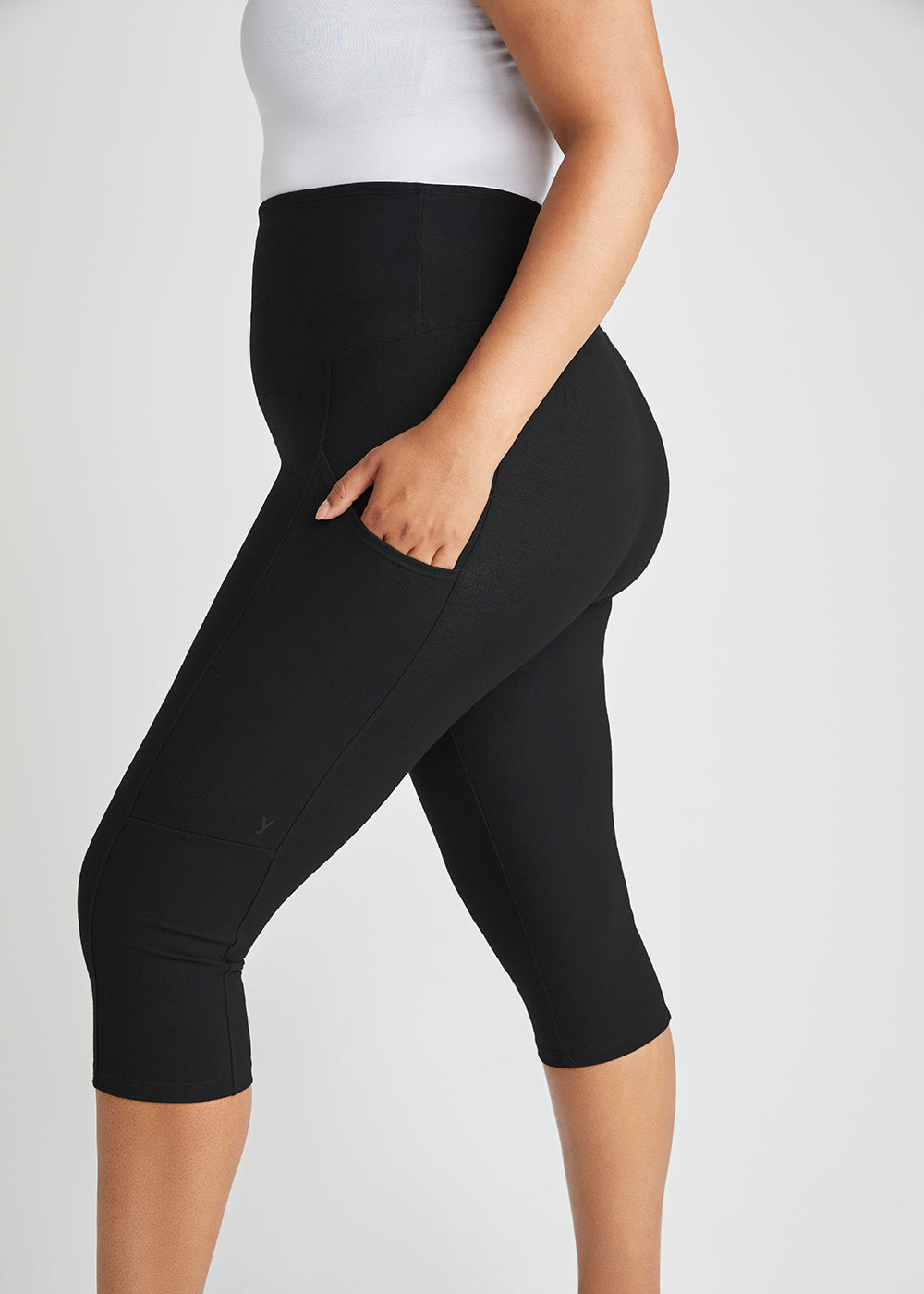 Capri Cotton Leggings With Pockets