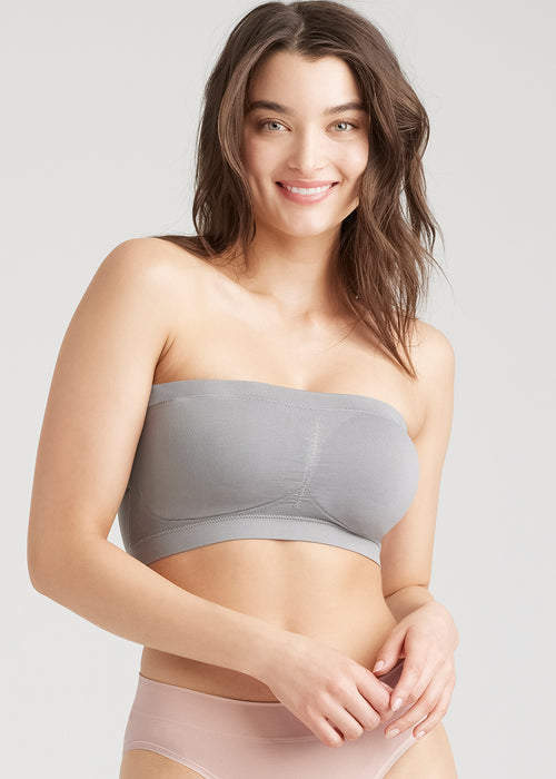 Strapless Bandeau Tube Bra For Women, Removable Padded Top, Stretchy &  Seamless, Workout Bras, Size 8 Xl