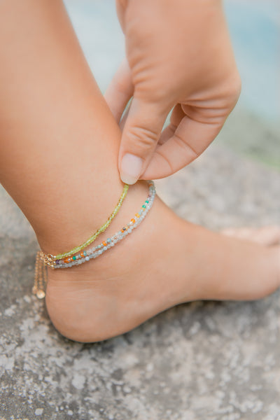 Mini Semi Precious Anklet