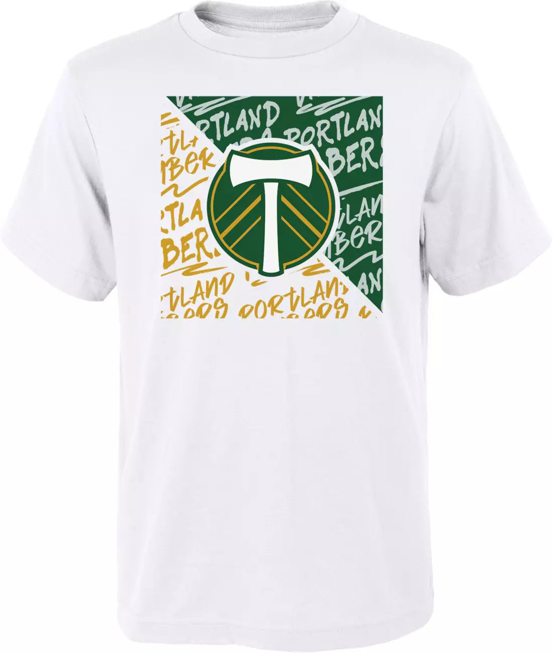 Mega Grab PORTLAND TIMBERS FC YOUTH SHORT SLEEVE DIVIDE TEE Hot Buy