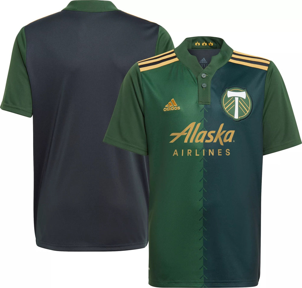 Outerstuff Portland Timbers FC 2021-22 Kids Primary Jersey Sz4 (S)