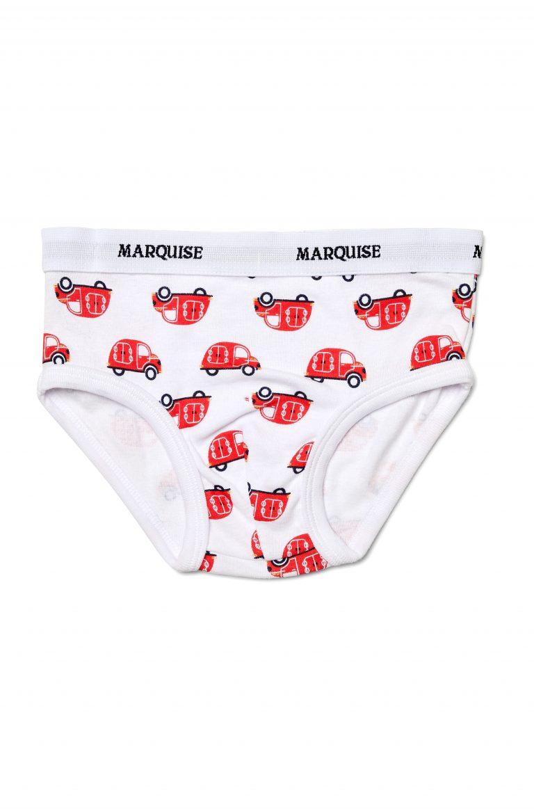 Marquise Boys Crocodiles 2 Pack Underwear - Blue/Grey Marle - Canterbury  Kids