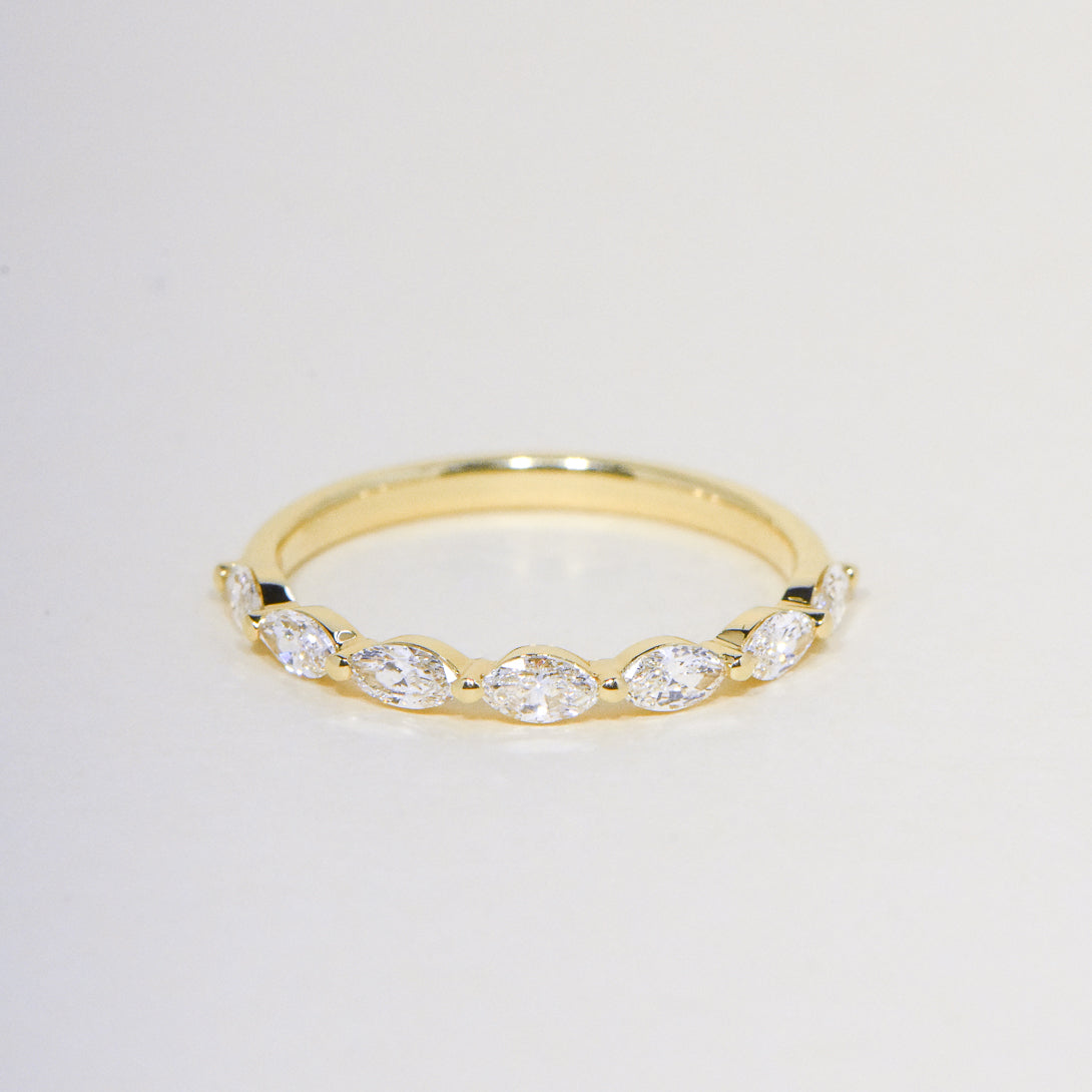 Floating marquise store diamond ring