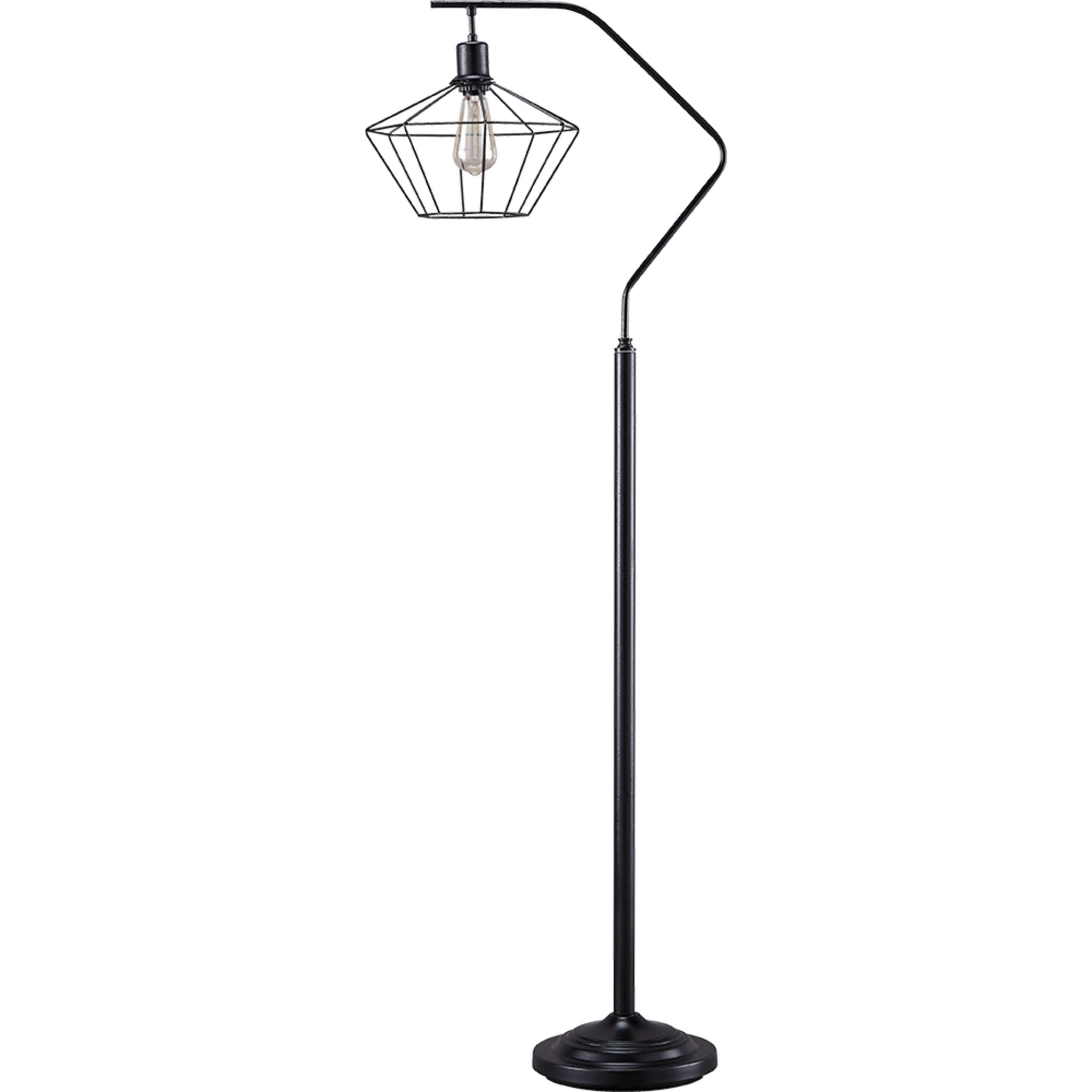 Ashley Makeika Floor Lamp In Black, Size: 62"