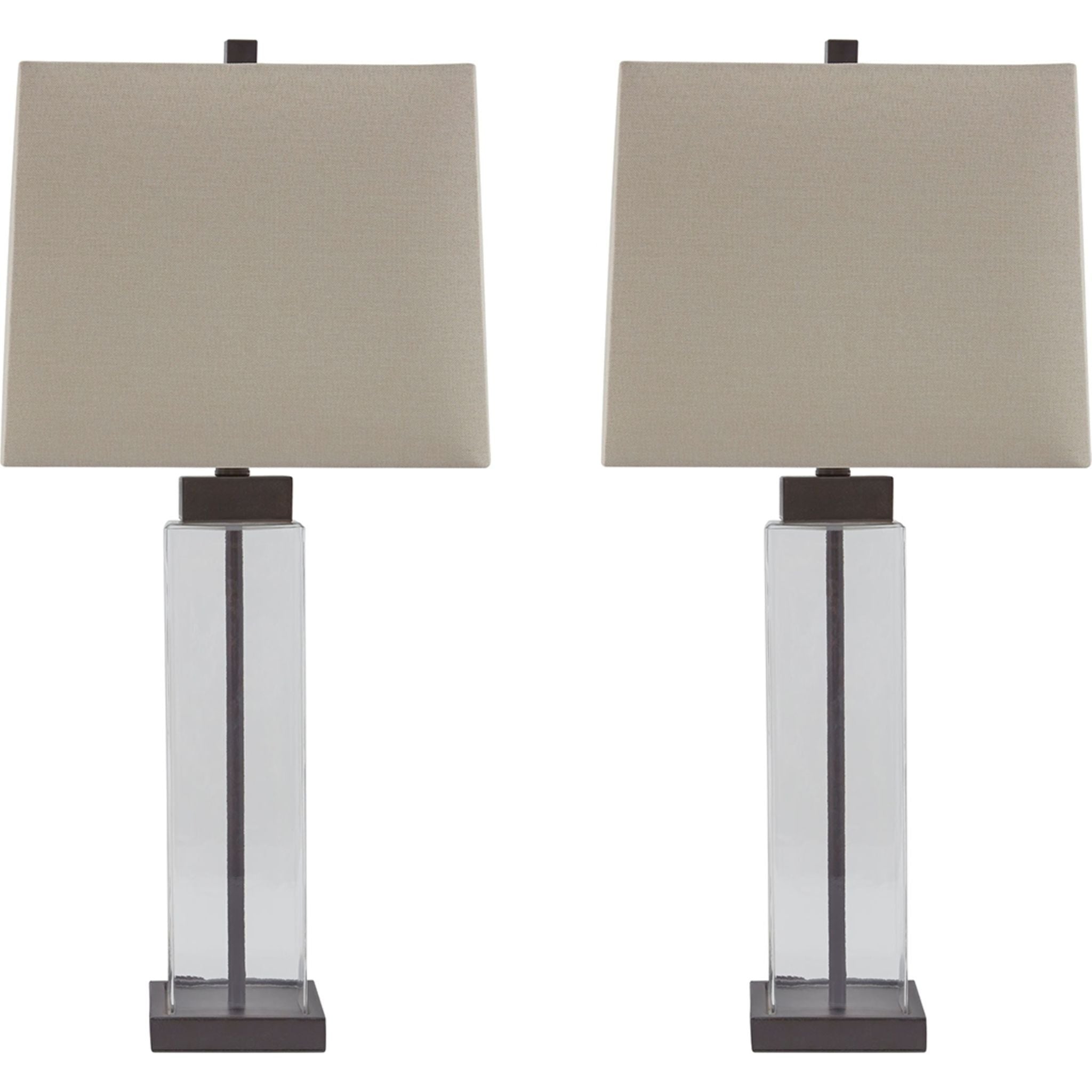 Alvaro Table Lamp Pair In Clear/Bronze Finish, Size: 29.25" By Ashley