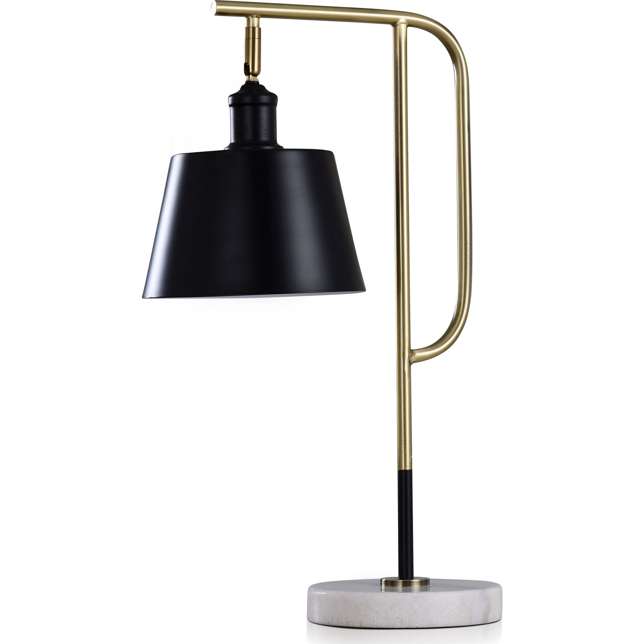 Canella Desk Lamp In Black, Size: 22" By Stylecraft Home Collections