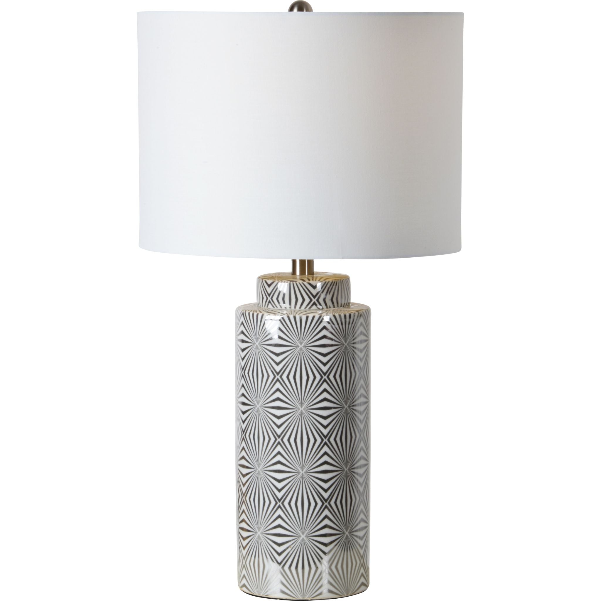 Camden Table Lamp In White, Size: 25" By Ren-Will