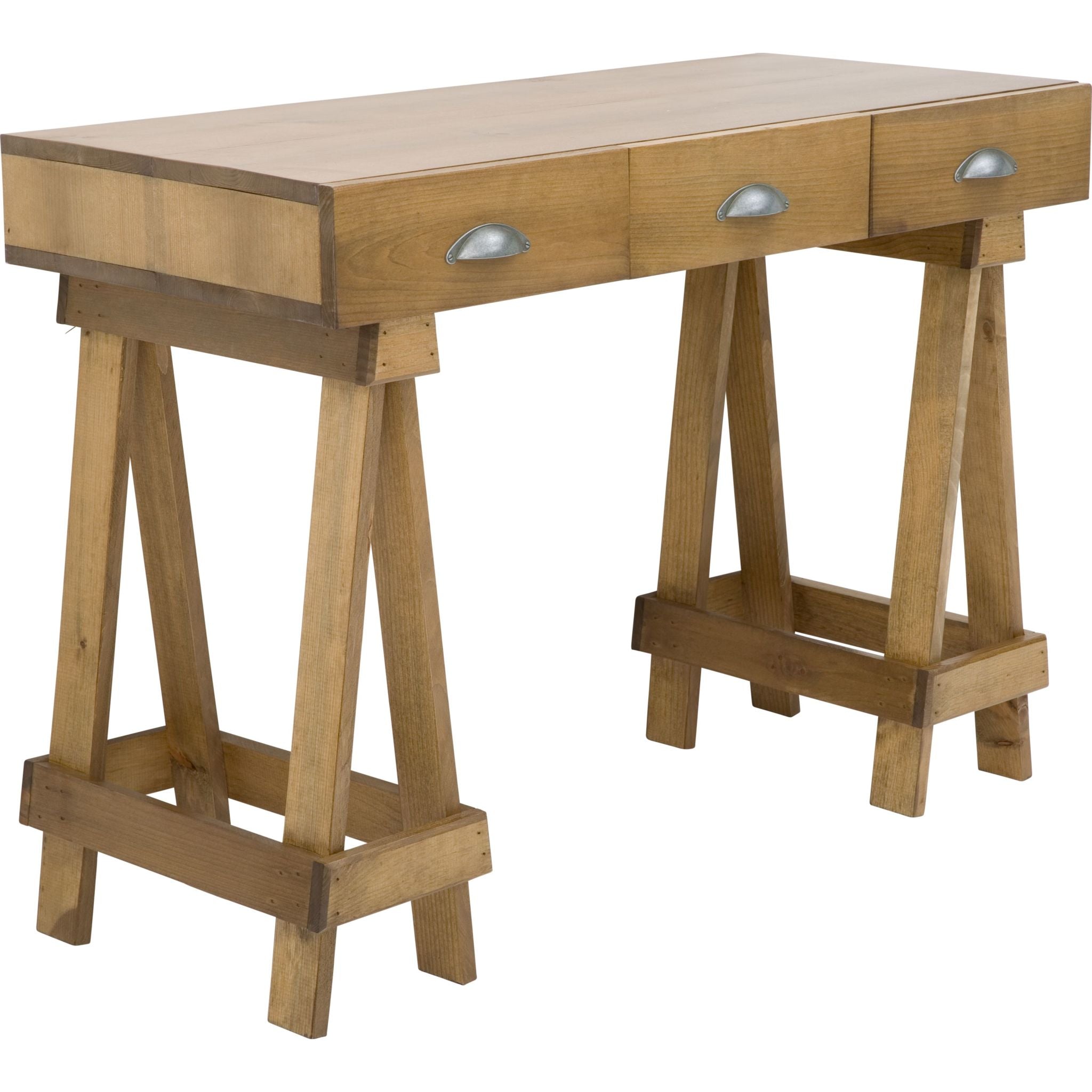 Sawhorse Desk Natural Dufresne Furniture Appliances