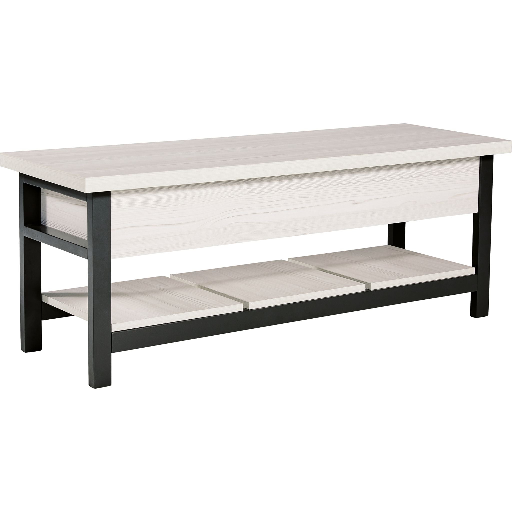 Ashley Rhyson Storage Bench In White, Size: 38" W