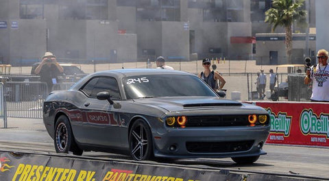 Drag Race Burnout Whipple Powered Scat Pack Challenger is Mantic Equipped