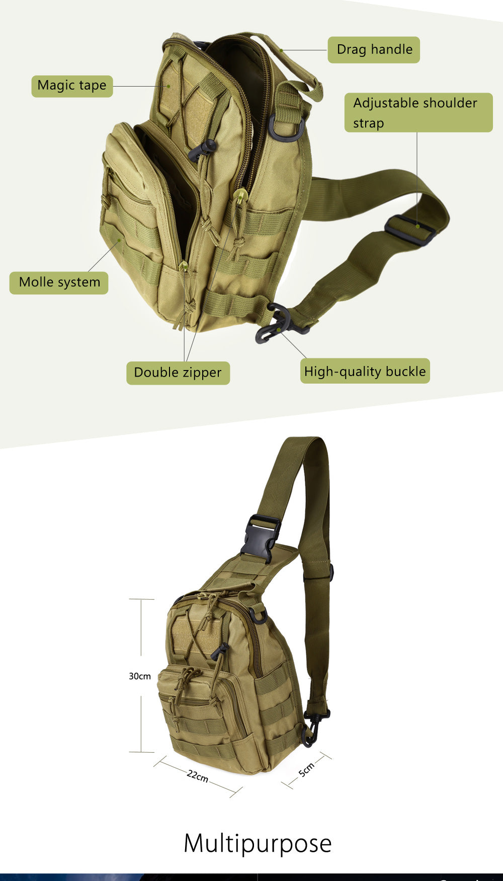 Military Surplus Tactical Backpack