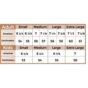 Cowboy Hat Size Chart