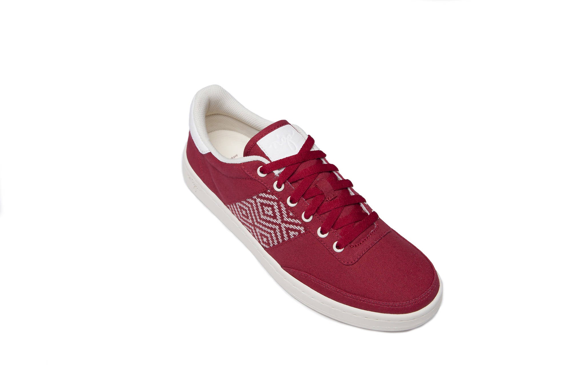 red vegan shoes