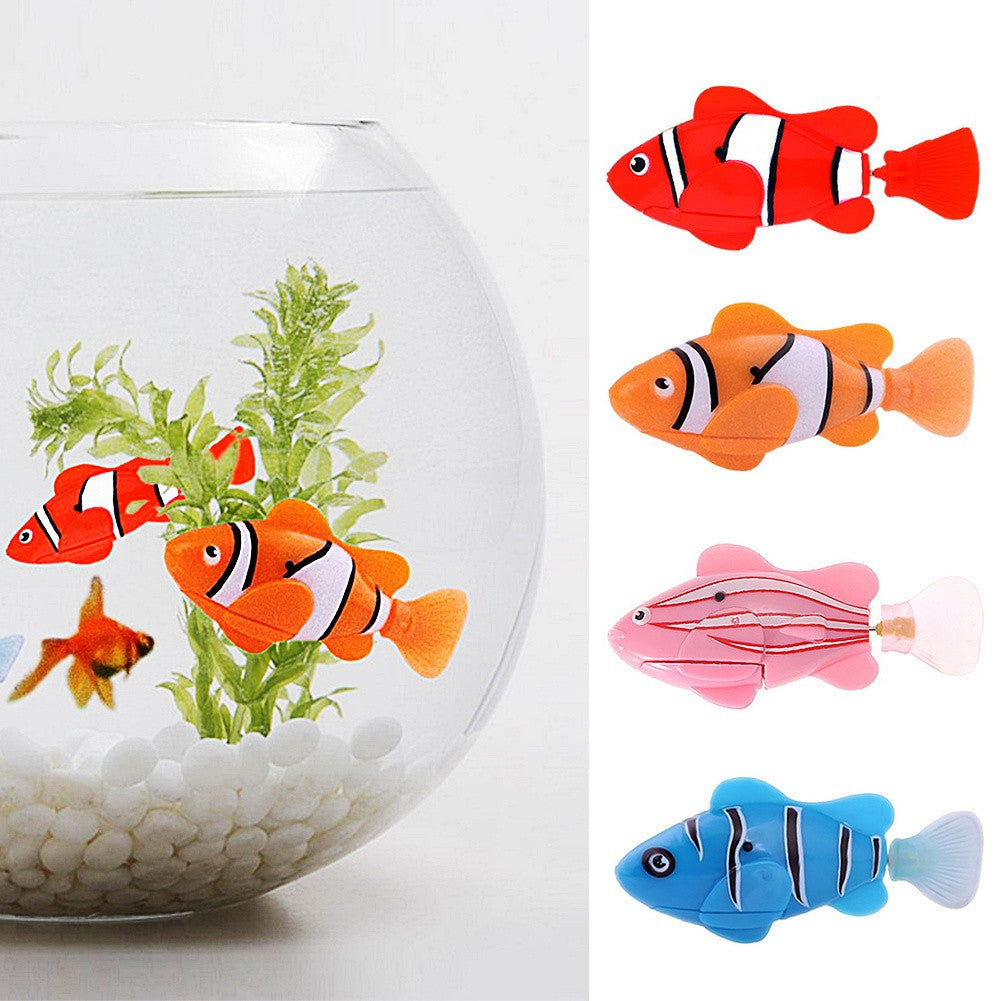 robot fish cat toy