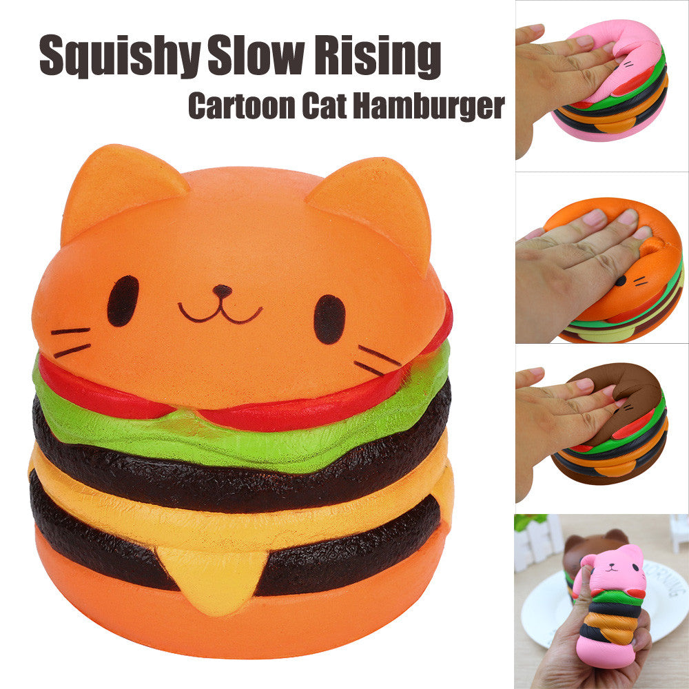 cheeseburger cat plush