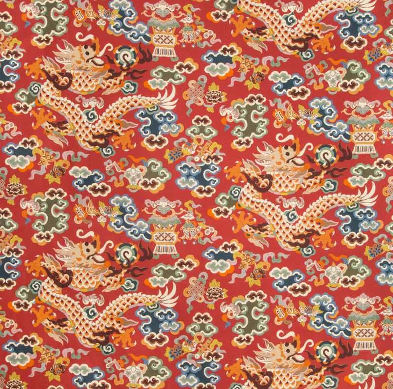 Ming Dragon Fabric - Urban American Dry Goods Co.