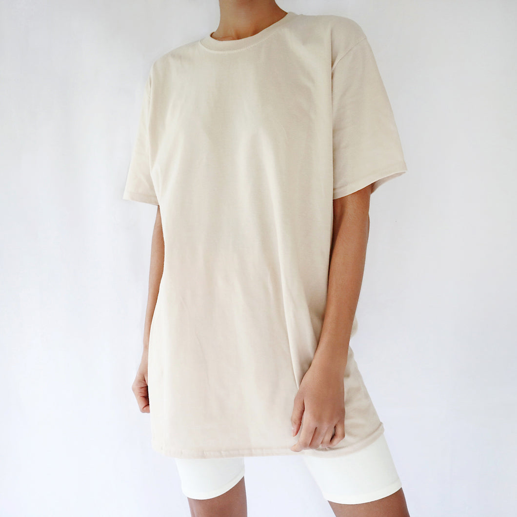 cream oversized sweatshirt