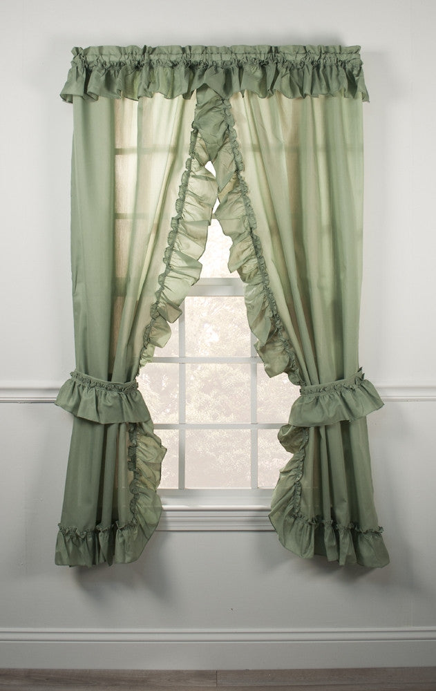 Ruffled Priscilla Curtains Country Ruffled Curtains