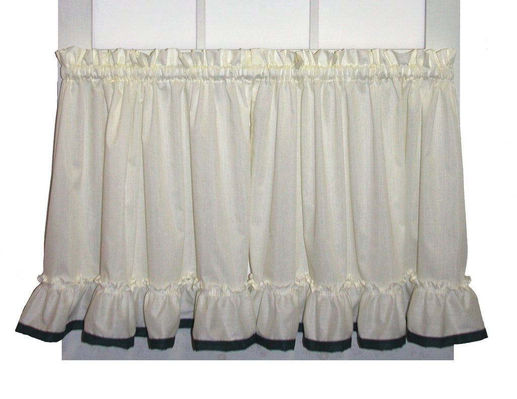 Ruffled Priscilla Curtains Country Ruffled Curtains Window Toppers