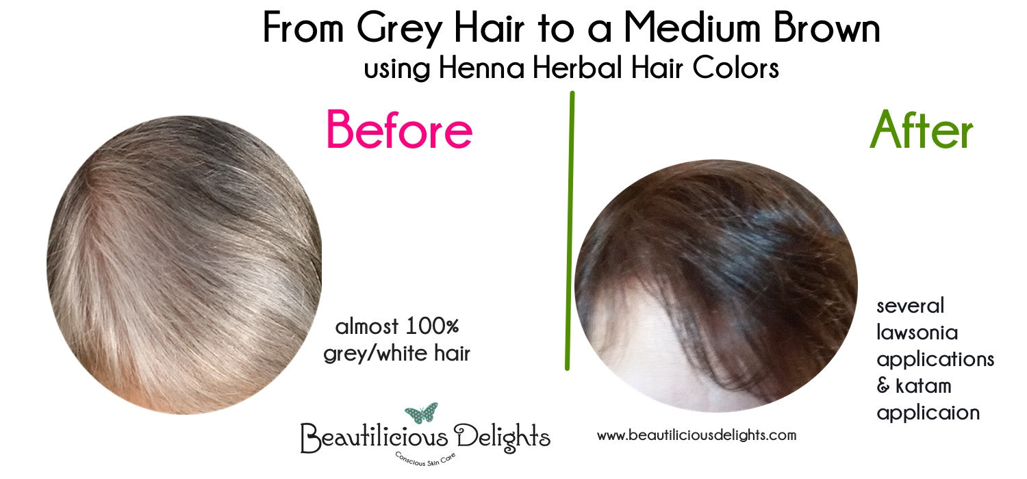Dye Your Grey Hair Naturally Using Henna Herbal Hair Colors