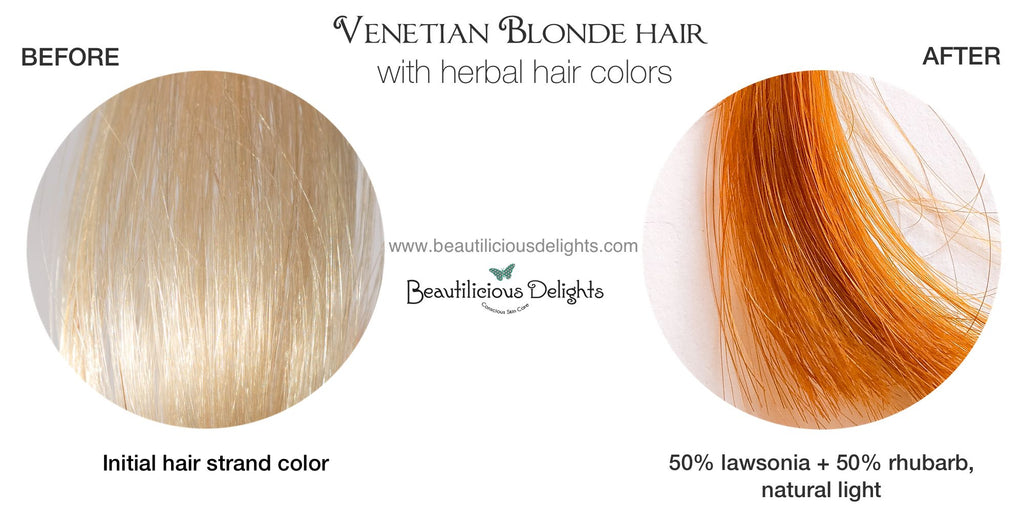 Blonde Henna Rhubarb Natural Hair Color For Light Blond Hair
