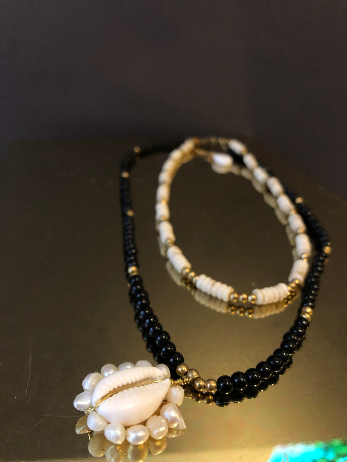 layered shell necklace