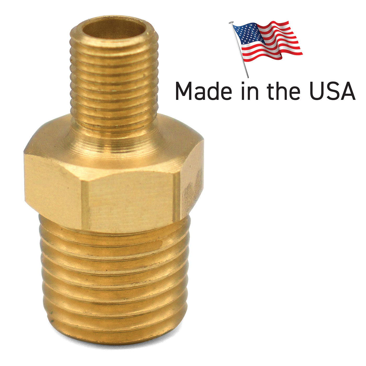 LockNFlate Tire Inflator Adapter 1/4 NPT (m) to Schrader Valve (m)