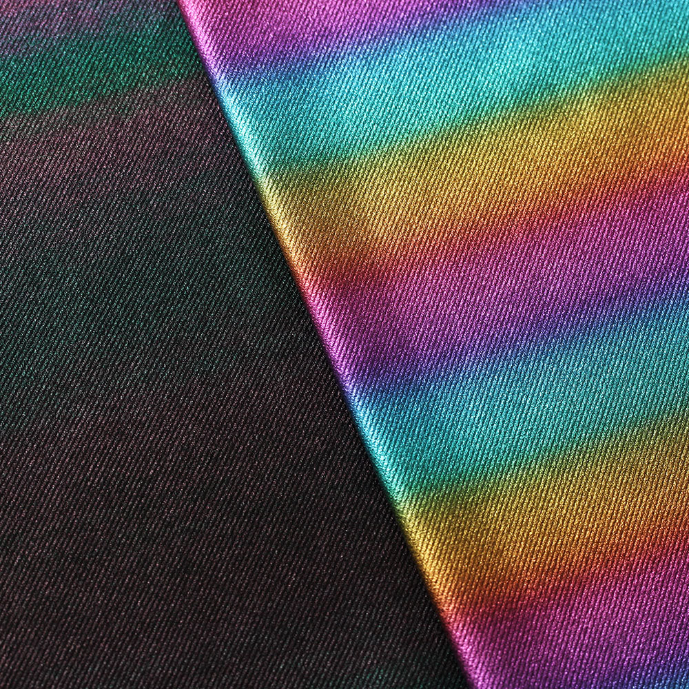 Denim Ombre Foil - rainbow ombre print fabric - – Rex Fabrics