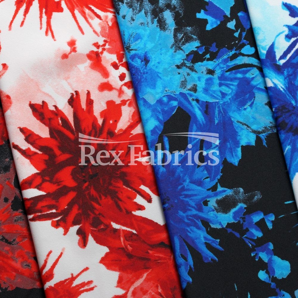 Moulin Rogue Red Watercolor Floral Fabric Rex Fabrics