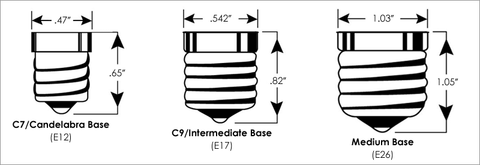 Reference | Bulb Base Types | LED Guide - Nostalgicbulbs.com
