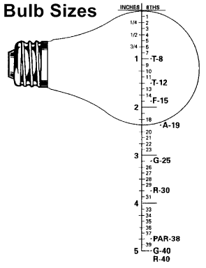 Globe Bulb Size Chart