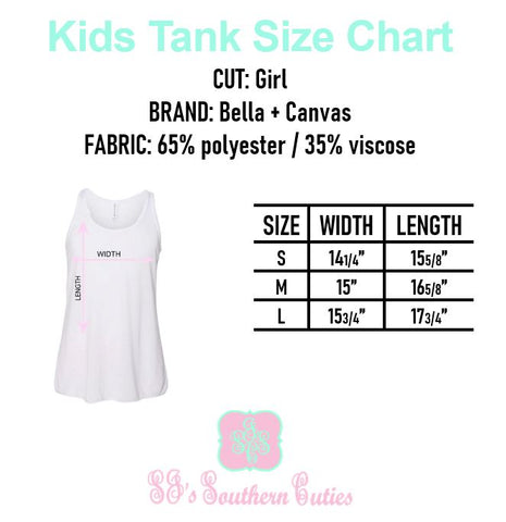 Bella Canvas Size Chart Youth