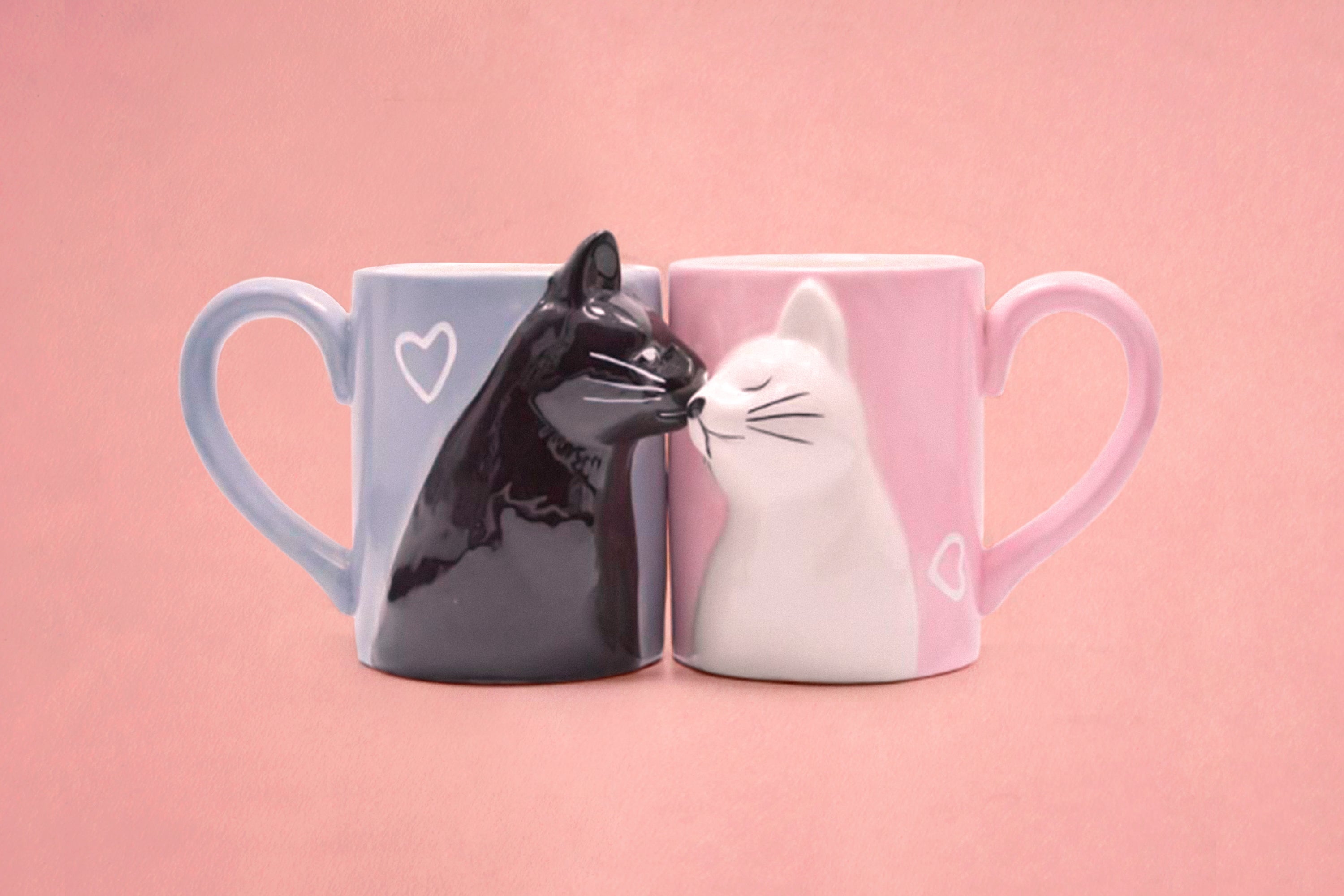 Cat Mug Cat Cup Kawaii Cup Ceramic Coffee Mug with Lid Tea Cup with Lid Cat  Mugs for Cat Lovers Unique Novelty Cup Aesthetic Cat Gifts for Cat Lovers