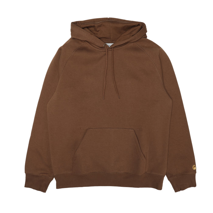 I026384_00F_XX] Carhartt WIP Hooded Chase Sweatshirt (Black, Gold