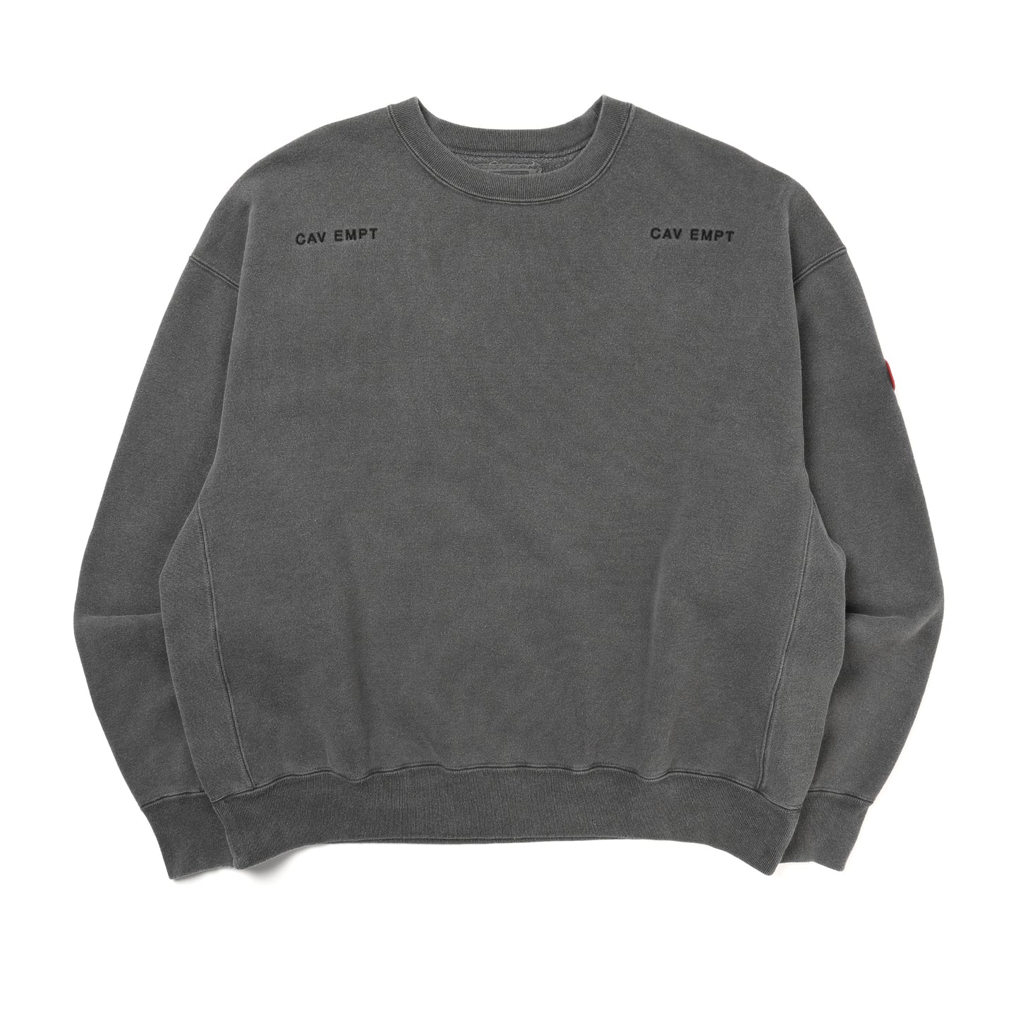 CES23CS05] Cav Empt Overdye //// Crewneck Sweater (Charcoal) – The