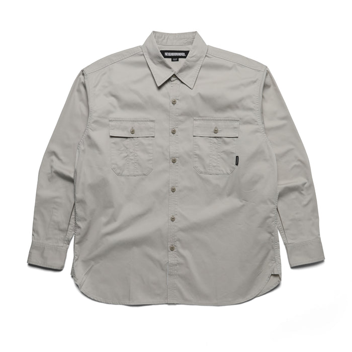 231ARNH-SHM01] Neighborhood Buffalo Check L/S Shirt (Gray) – The