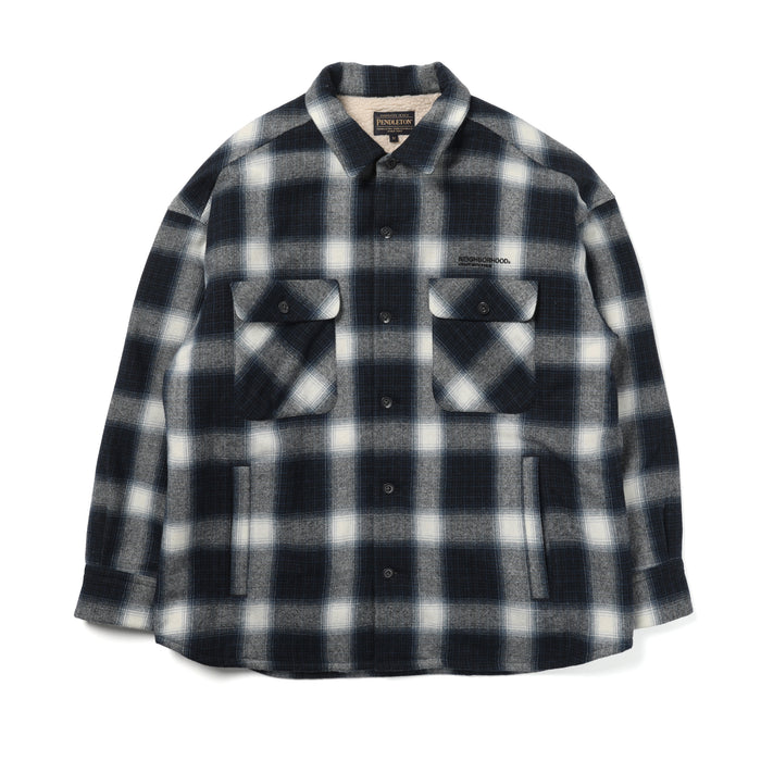 Neighborhood x Pendleton Check Boa Shirt Jacket Black