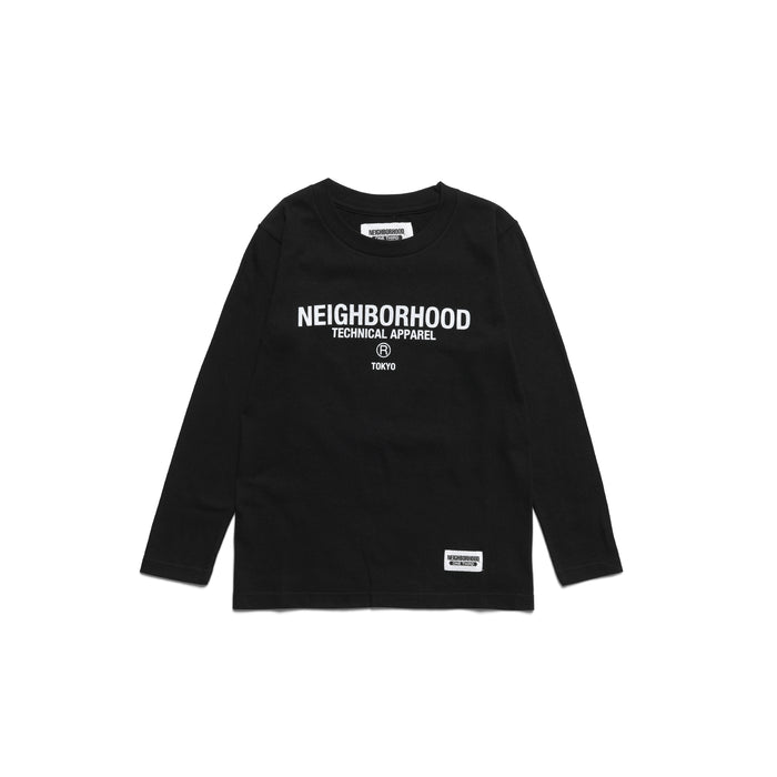 222TPNH-CSM02] Neighborhood College-S Hooded Sweatshirt (Black