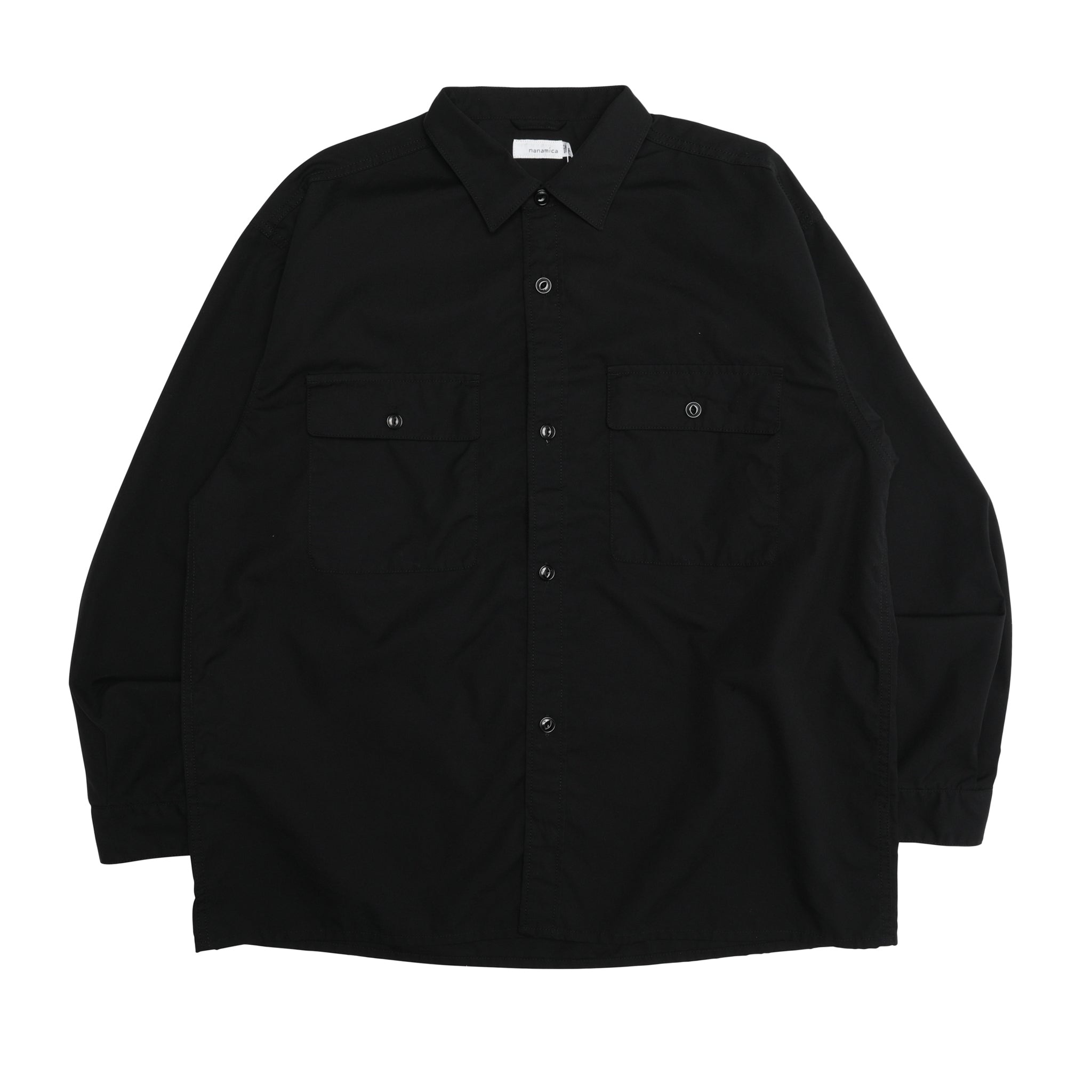 [SUGS311U] Nanamica Utility Light Wind Shirt (Black) – The Darkside ...