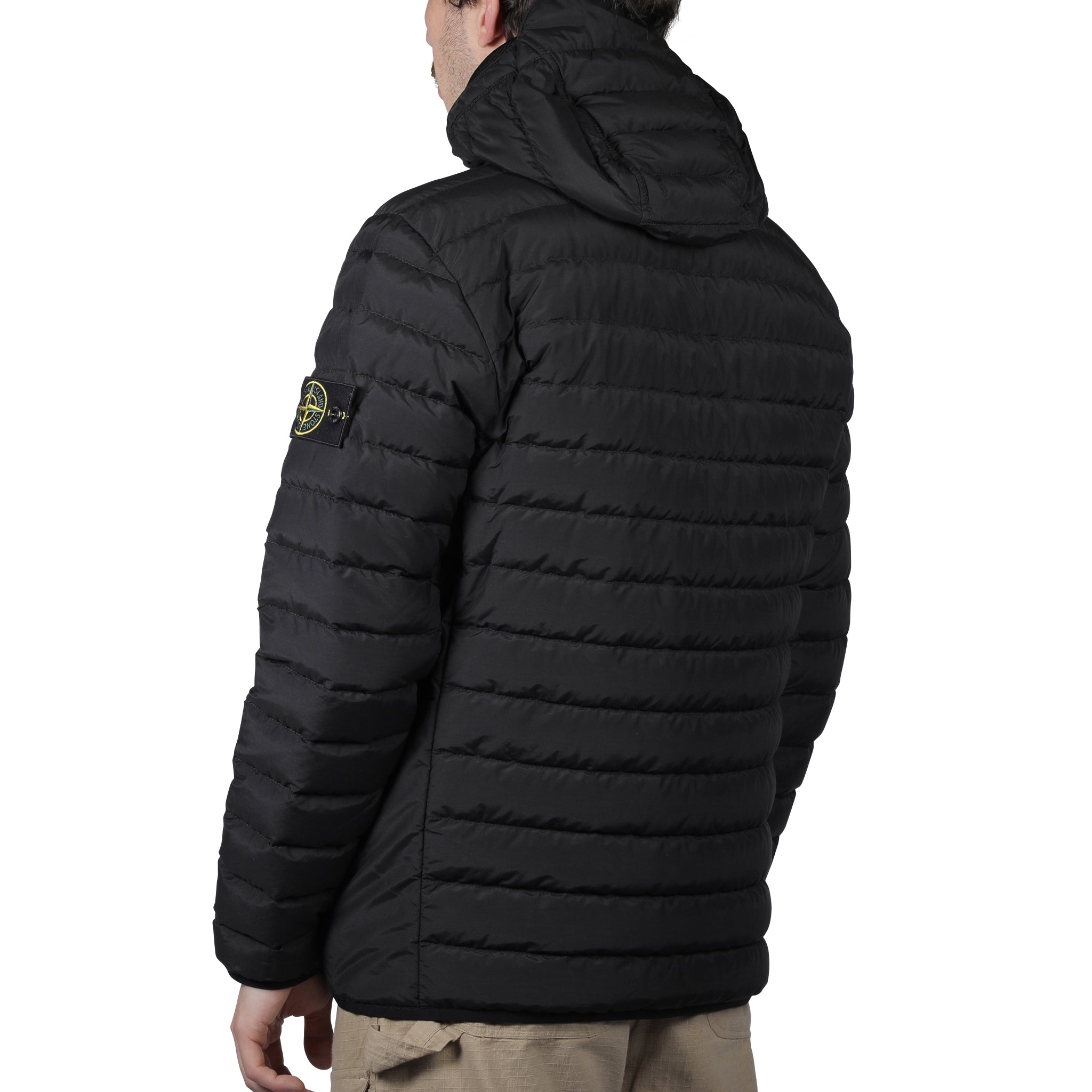 Stone Island Real Down Jacket Black