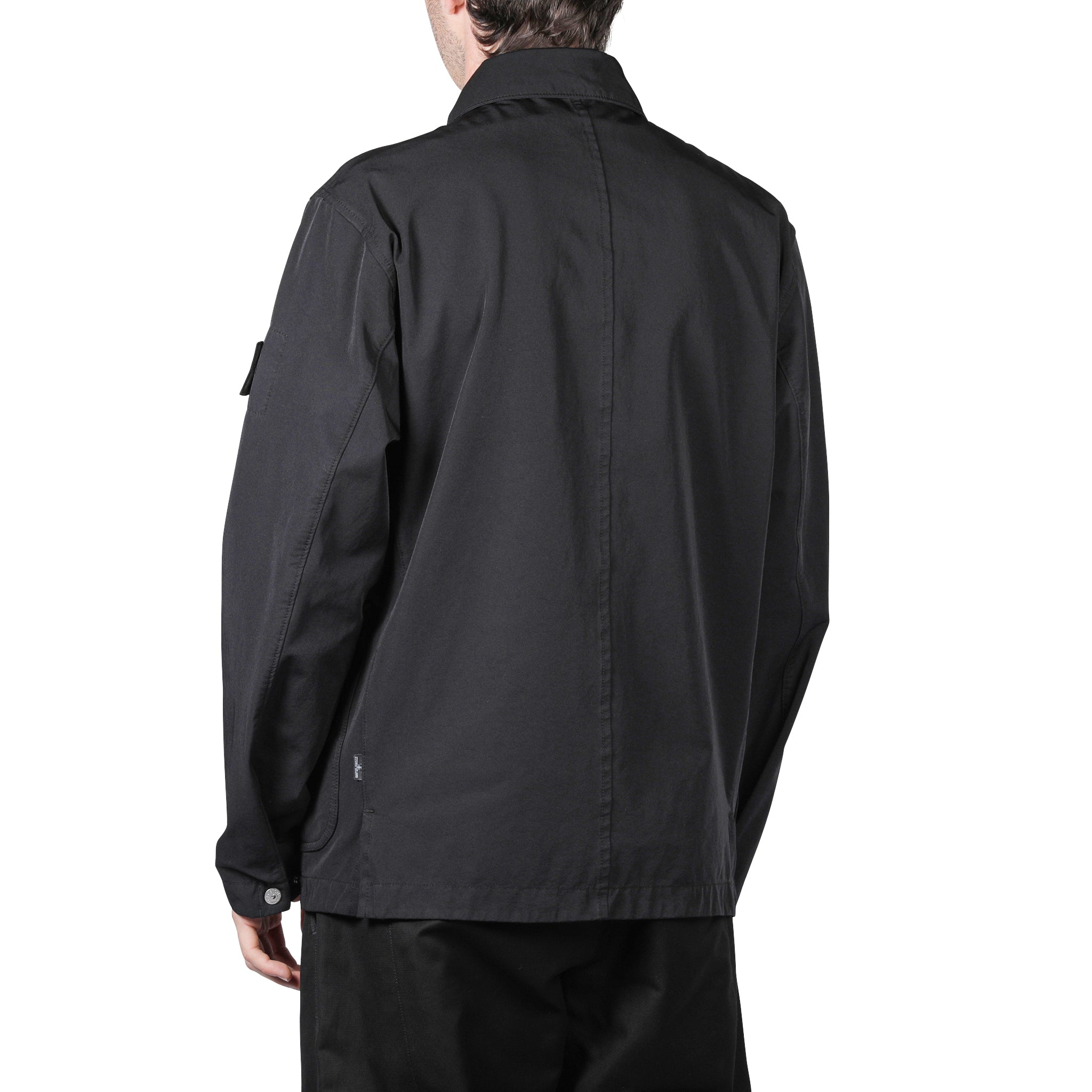 Stone Island Shadow Project Bi-Stretch R-Nylon Twill Workwear Jacket Black