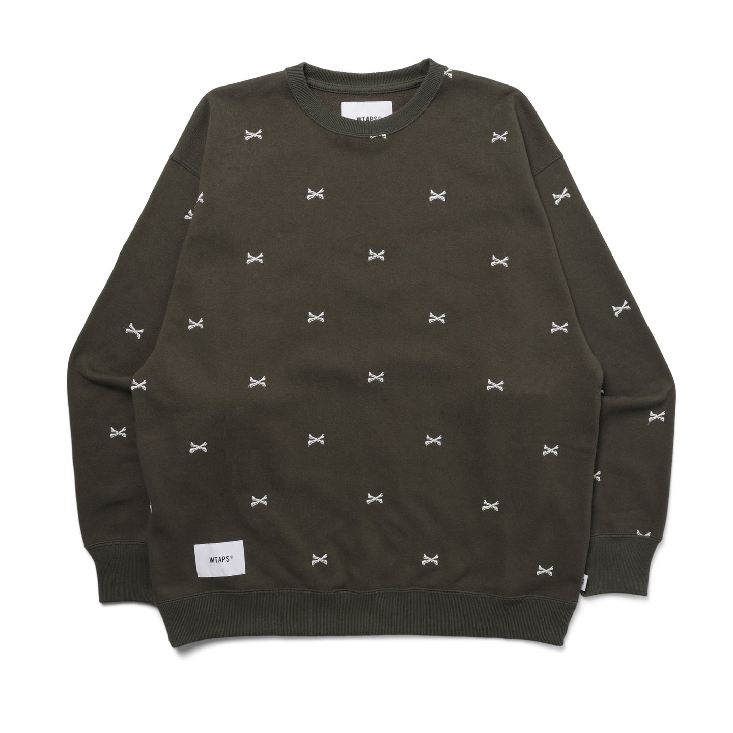 WTAPS ACNE Crewneck Sweater Olive Drab