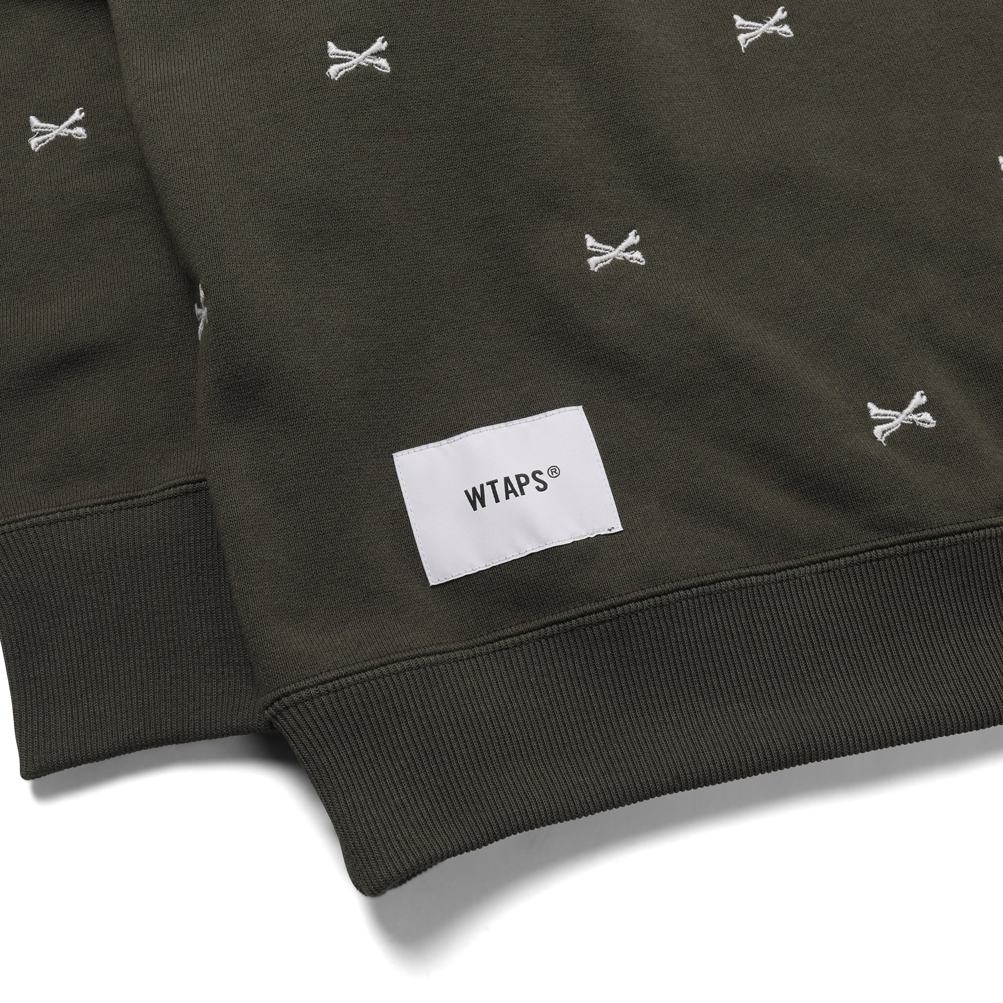 WTAPS ACNE Crewneck Sweater Olive Drab