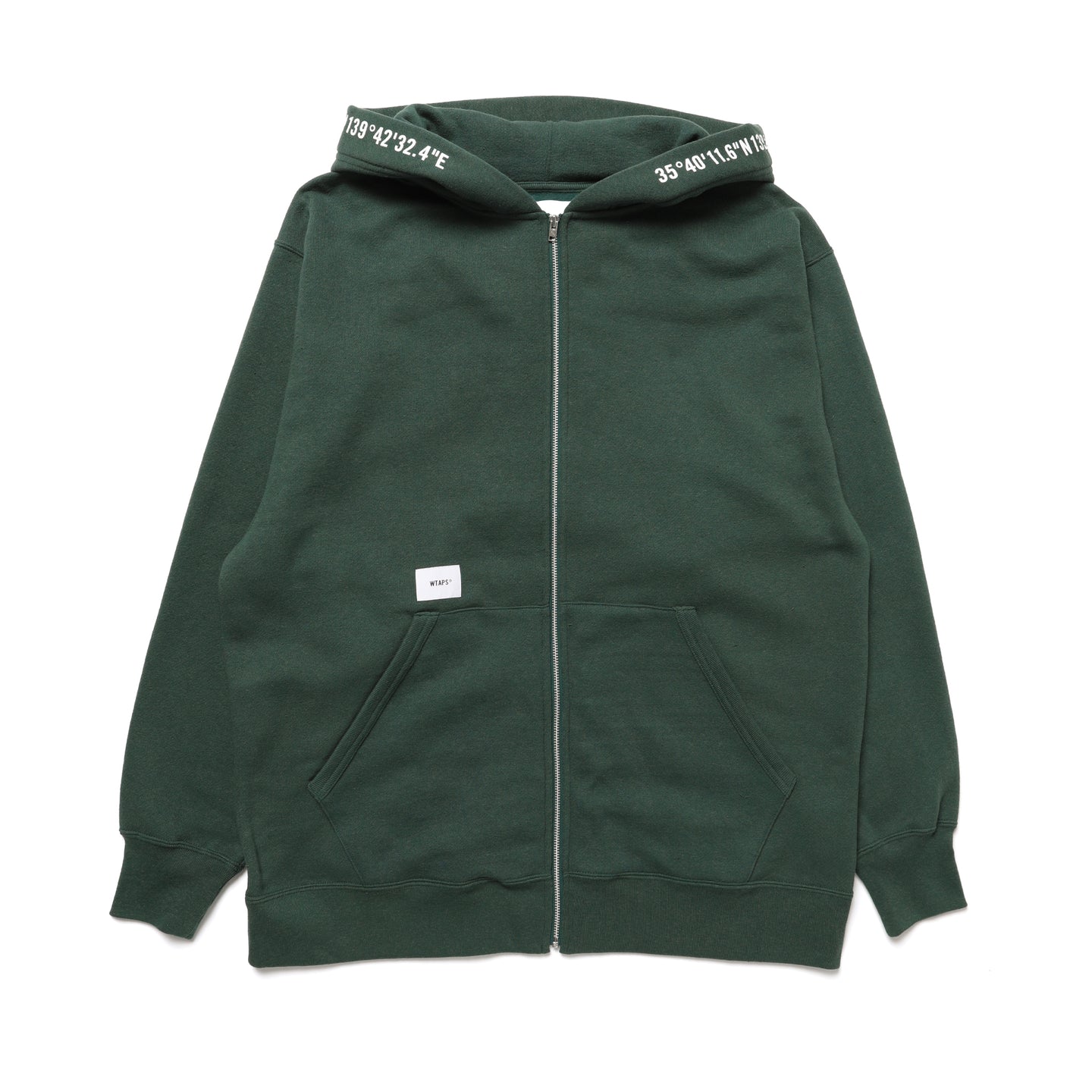 222ATDT-CSM18] WTAPS X3.0 Zip Hooded Sweatshirt (Green) – The