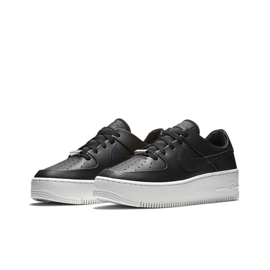 nike air force 1 sage black and white